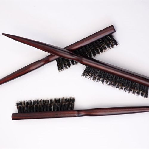 小鬃毛梳发型师专用发梳光滑细节梳猪鬃毛刷盘发梳打毛梳男女通用