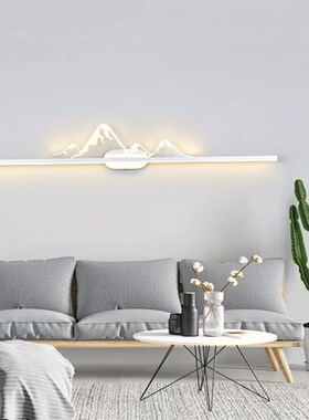 新款客厅沙发背景墙长条壁灯极简卧室床头装饰灯房间横款壁灯