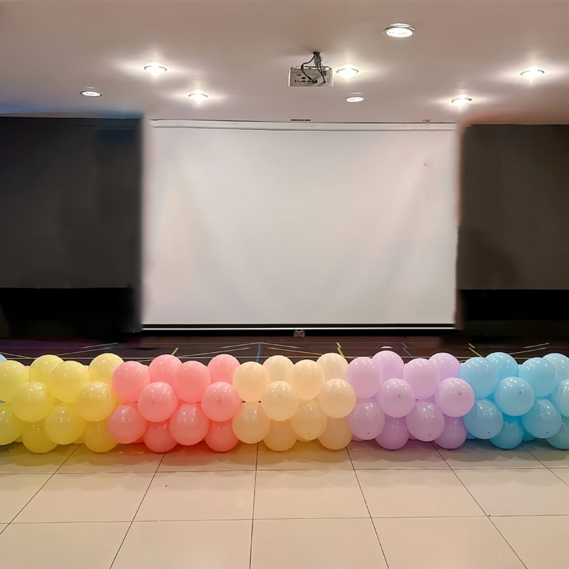 活动舞台气球链学校开学季生日宴会现场汽球结婚场地装饰布置年会