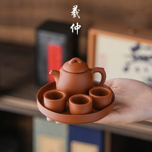 珍小茶壶早教过家家茶玩精品可养茶道茶宠摆件 紫砂迷你儿童茶具袖