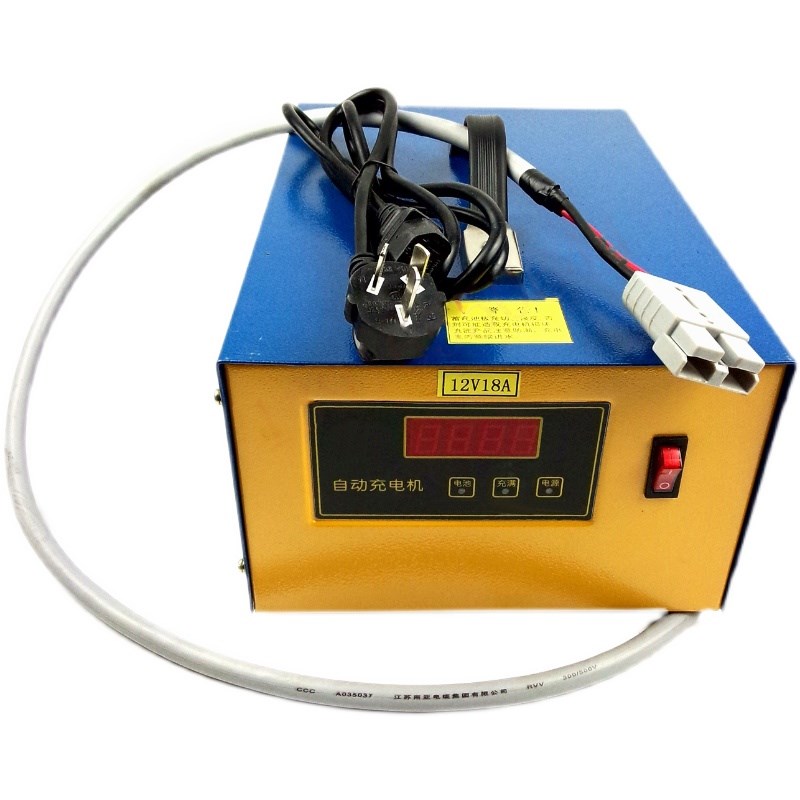 电动叉车自动充电器鼎丰灵充DF-AM汉姆半电动堆高车12V18A充电机