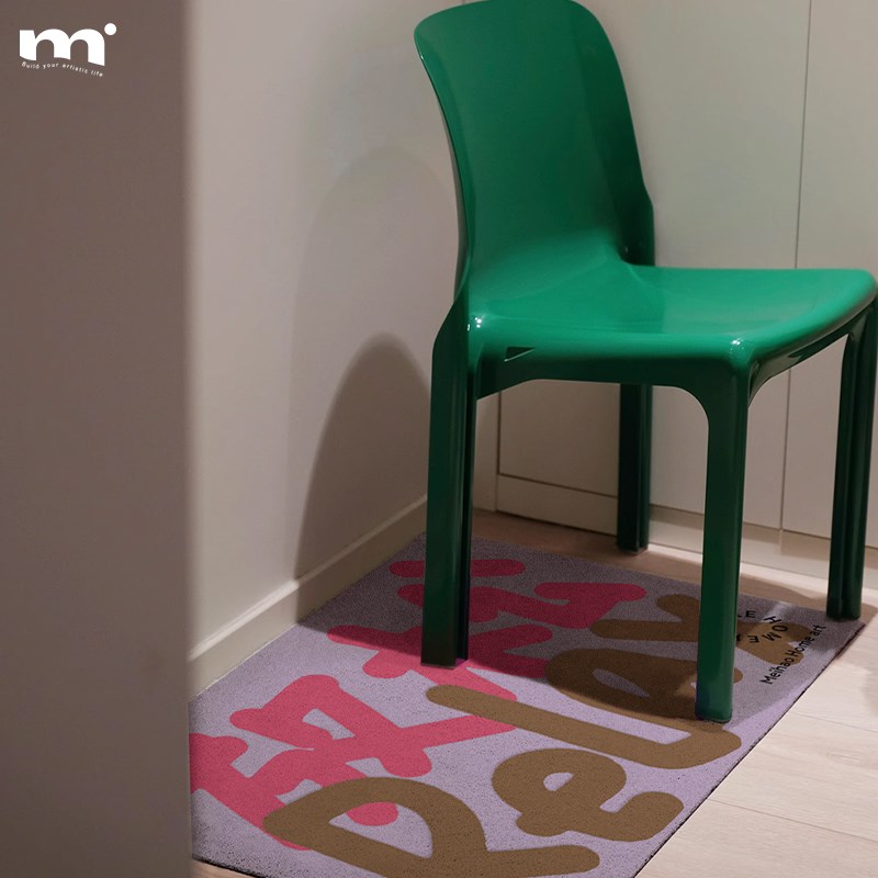 沐野 in创意文字入户门地垫门垫进门门口家用耐脏丝圈可蹭土防滑