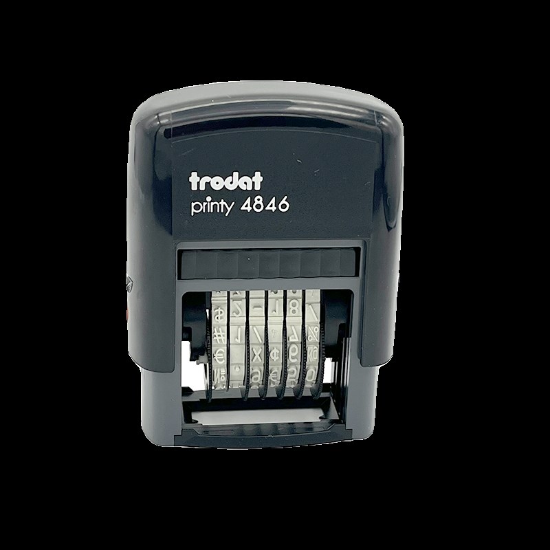 卓达8数字印章转轮可手动调节位号码自动回墨翻转批次章