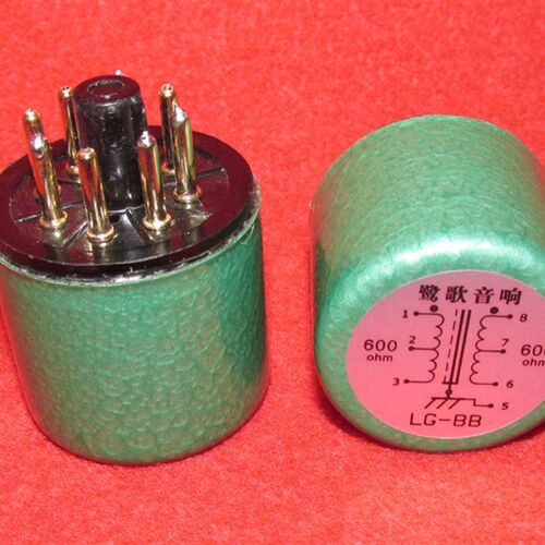 600&Omega;:600&Omega;坡莫合金音频隔离变压器音频隔离器 八脚座