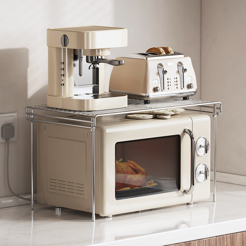 304不锈钢微波炉架子厨房置物架台面烤箱收纳架储物架橱柜分层架,家装主材,微波炉支架,淘宝优惠券,粉丝福利购,淘宝优惠卷