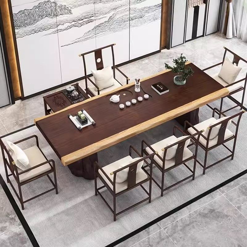 实木茶桌椅组合简约现代套装一体新中式I功夫禅意茶台泡茶桌子茶