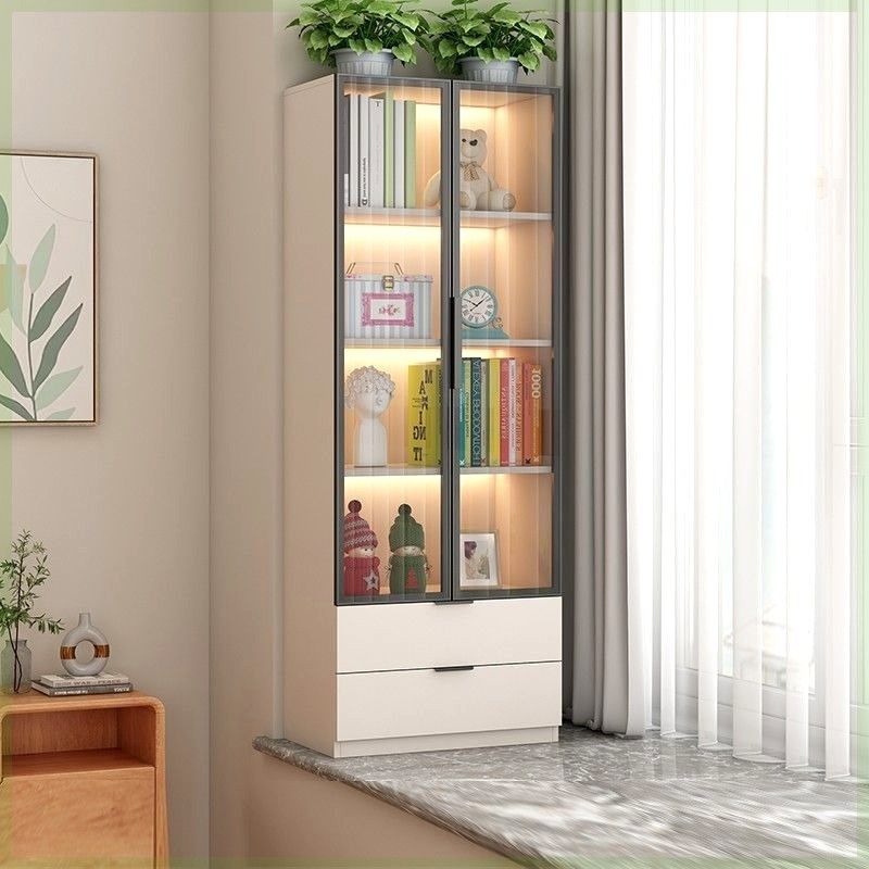 实木飘窗柜储物柜阳台收纳柜矮柜窗台柜子卧室书柜家用落地置物柜