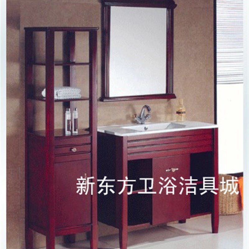 美式橡木浴室柜组合实木卫浴柜洗脸盆柜组合洗手盆柜组合DF727,家装主材,浴室柜组合,淘宝优惠券,粉丝福利购,淘宝优惠卷