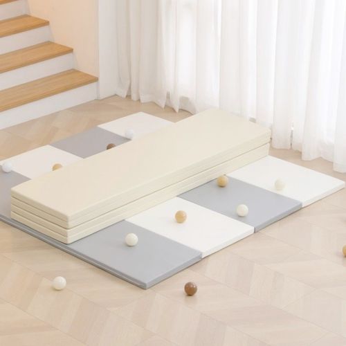 儿童折叠爬行垫加厚宝宝地垫毒味婴儿PU皮爬爬垫家用游戏围栏