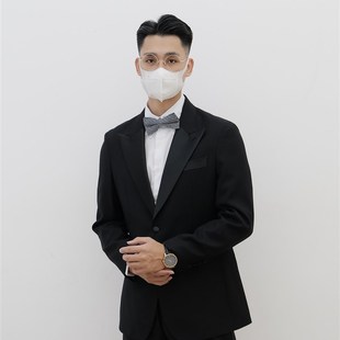 外套男戗驳领长袖 西装 礼服单西 款 何青菜秋冬上新一件重要场合推荐