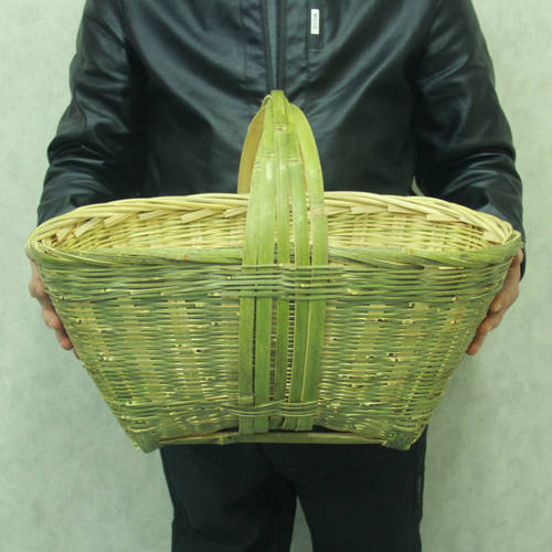 手工竹篮子挂篮手提菜篮礼品篮鸡蛋篮水果收纳竹筐喜事筐竹编竹器