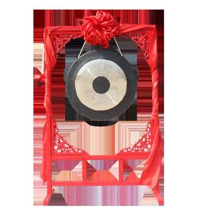 架锣铜锣纯铜锣鼓乐器开道锣开业庆典50公分60CM80厘米抄锣配架子
