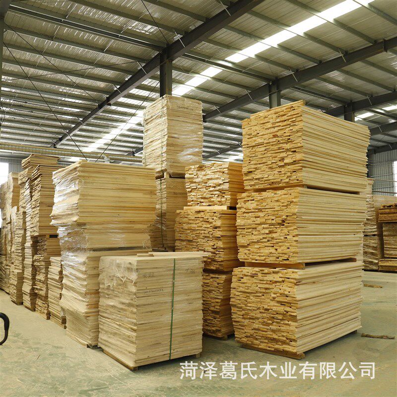 杨木板材杨木直拼板家具集成材多种规格实木板曹县庄寨厂家