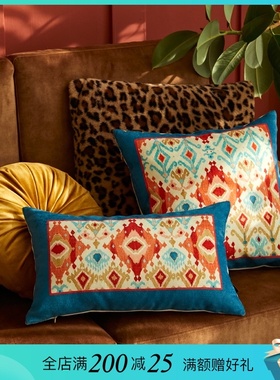 偏爱集抱枕新中式美式客厅沙发靠枕靠垫办公室新年红色喜庆腰枕垫