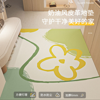 入户门地垫可擦洗玄关地垫门口防滑脚垫加厚耐脏pWvc可裁剪地垫