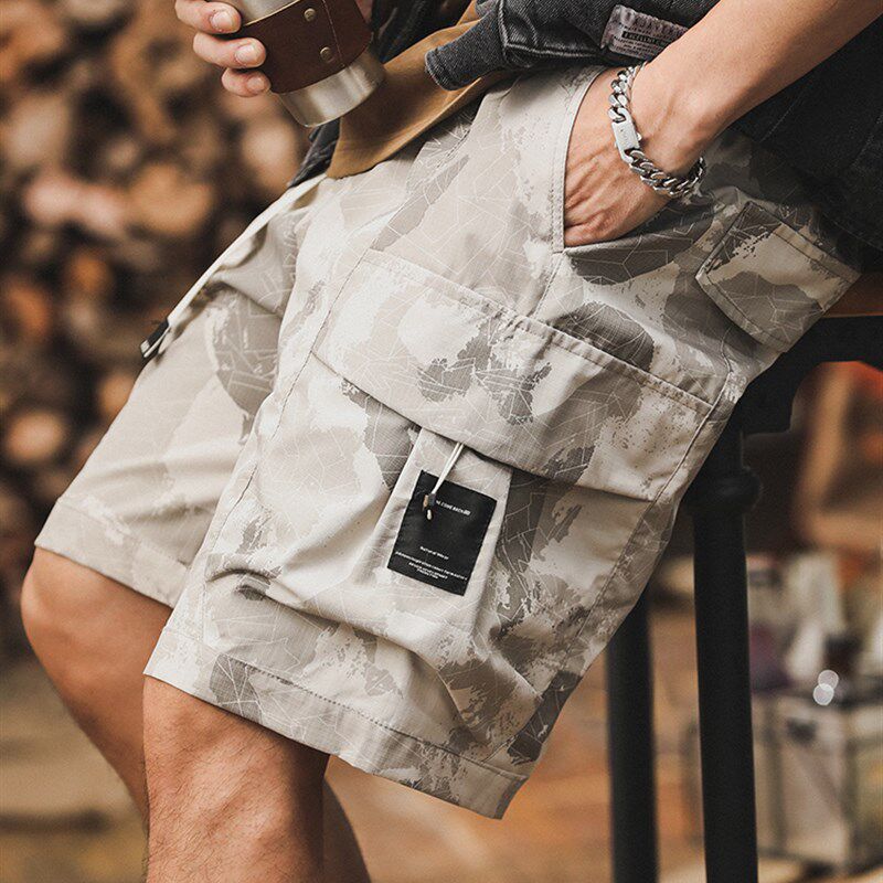 夏季薄款户外工装短裤男2024新款潮牌迷彩休闲短裤男士宽松五分裤,男装,短裤,淘宝优惠券,粉丝福利购,淘宝优惠卷