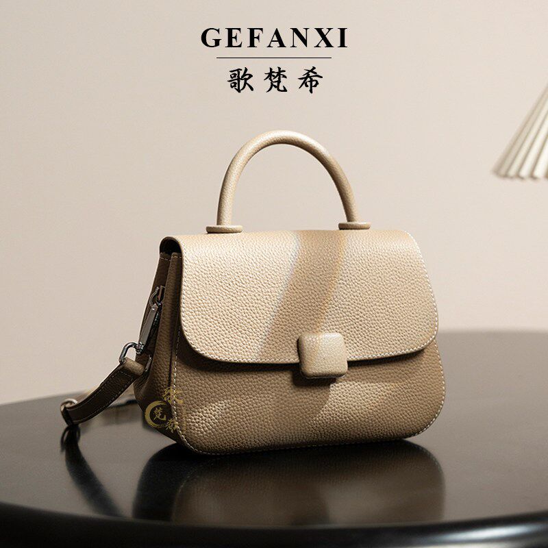 2024春夏新款真皮时尚单肩包百搭简单手提斜挎女包