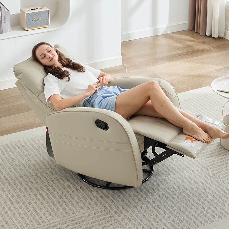 头等太空舱懒人沙发单人摇椅生态牛皮可躺可睡多功能电动卧室美甲