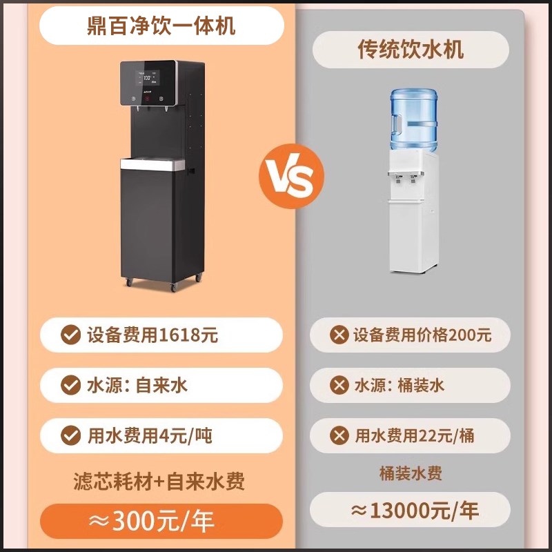 鼎百直饮水机商用水器直饮加热一体机节能医院学校工厂开水机