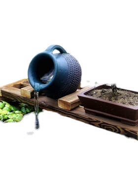 新陶罐循环过流水器阳台庭院鱼缸静音器合净水循环系统