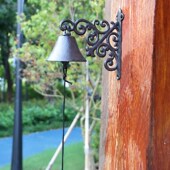 欧式 铁艺园庭院园壁饰铃铛 复古怀旧铸铁门铃手摇铃铛创意个性