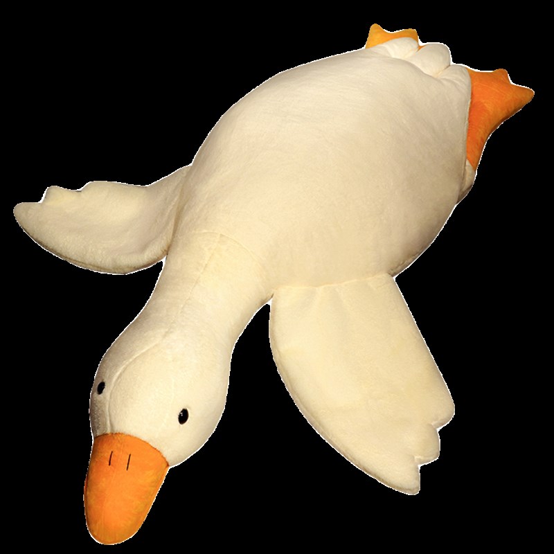 爱大白鹅抱枕毛绒抱睡公仔大娃娃女生儿童床上睡觉夹腿玩偶