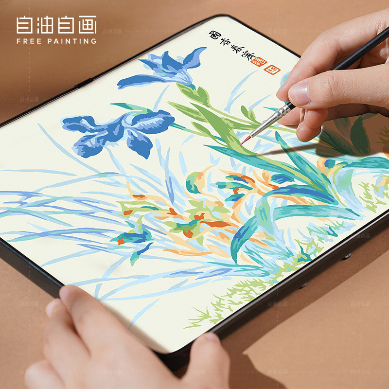 数字油画di填色手绘手工填充客厅卧室油彩桌面摆台画,家居饰品,DIY/数字油画,淘宝优惠券,粉丝福利购,淘宝优惠卷