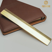 定制刻字黄铜直尺戒尺铜尺测量尺长度彰显个性 铜尺子