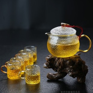 耐热玻璃茶壶耐高温加厚过滤泡茶壶家用功夫防爆花茶壶红茶具套装