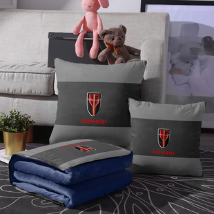 福斯辉昂ou汽车抱枕被定制朗逸迈腾速腾尔夫腰靠枕两用