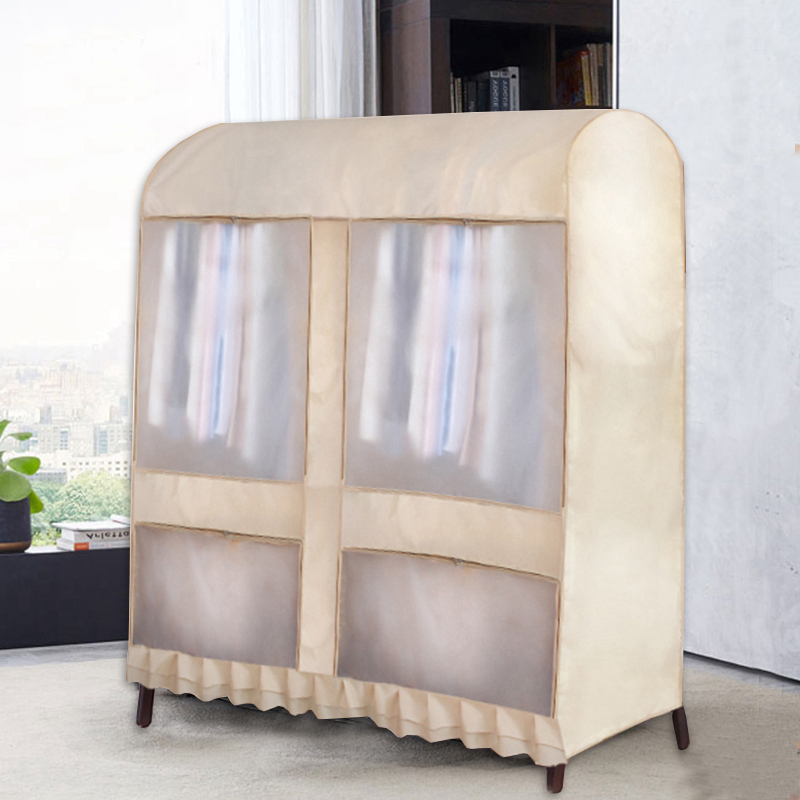 防灰尘单杆X型落地晾衣架挂衣架衣帽架防尘罩 家用防尘袋