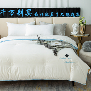 通用棉 大豆纤维被子冬被加厚保暖家用学生宿舍单人春秋被U芯四季