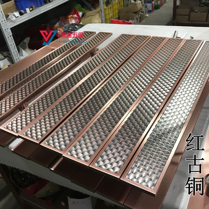 酒店大门拉手 推拉玻璃门把手 黑色 鳞片拉手定制