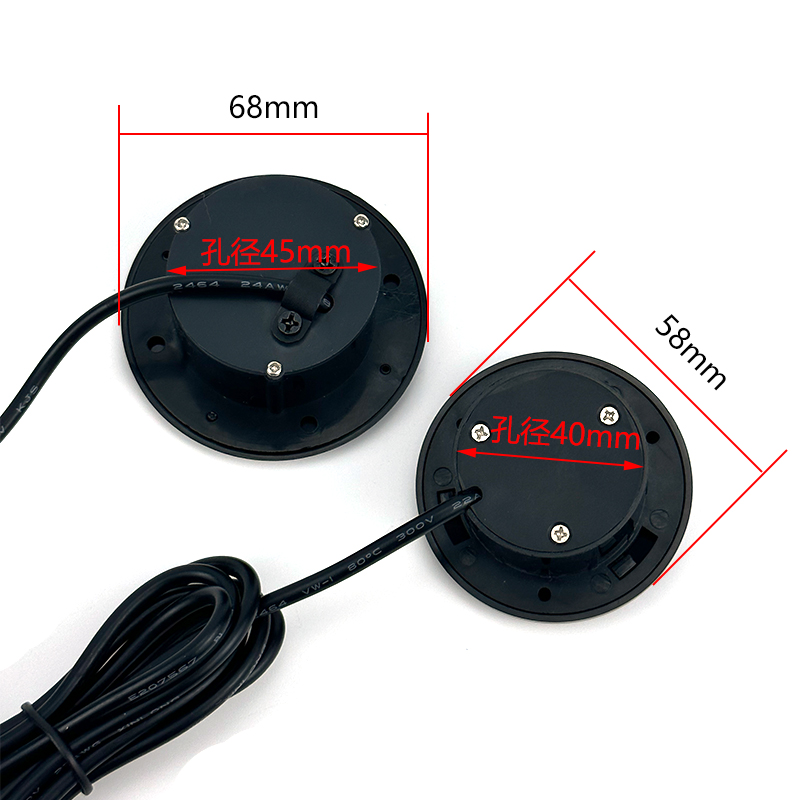 嵌入式UB插座带C口沙发茶几桌面床头圆形隐藏家具充电桌洞插孔排