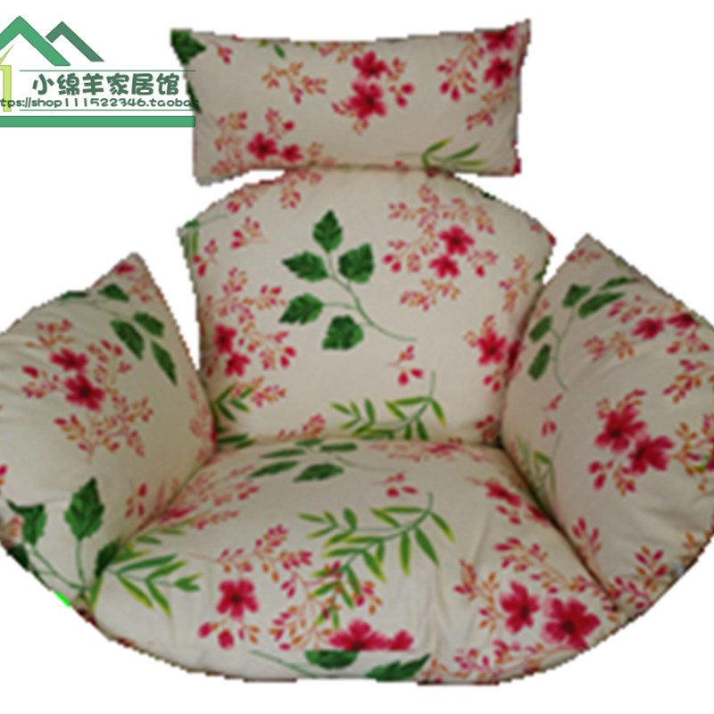 小绵羊单人人吊椅坐垫吊篮鸟巢秋千美人鱼垫枫叶摇篮摇椅坐垫