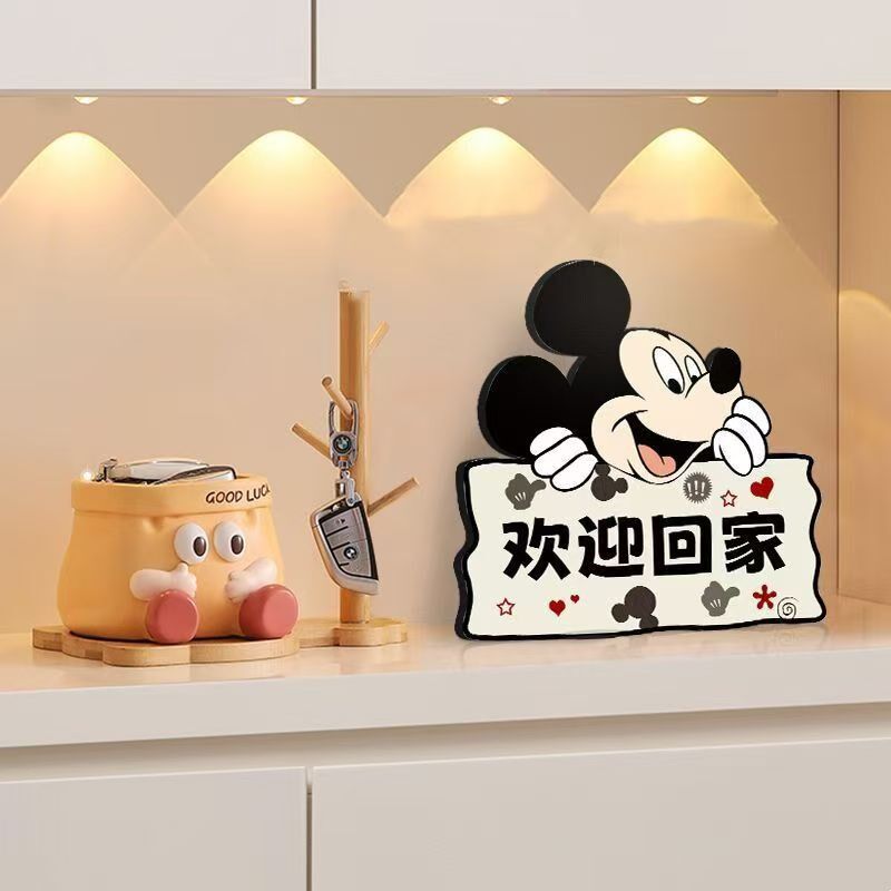 奇妮创意客厅电视柜摆画欢迎回家入户玄关装饰
