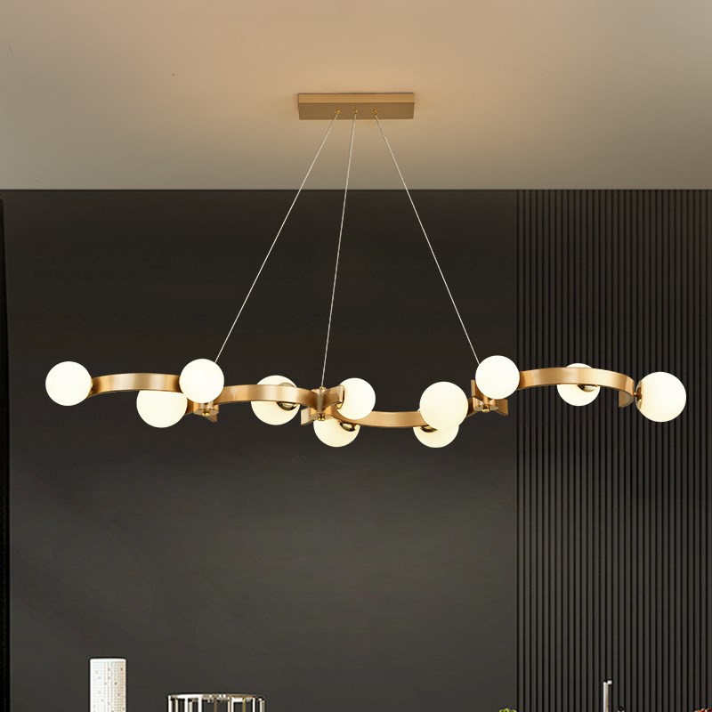 比利时SDMMD 轻奢大气护眼设计师餐厅吊灯现代高显指餐厅吧台灯具