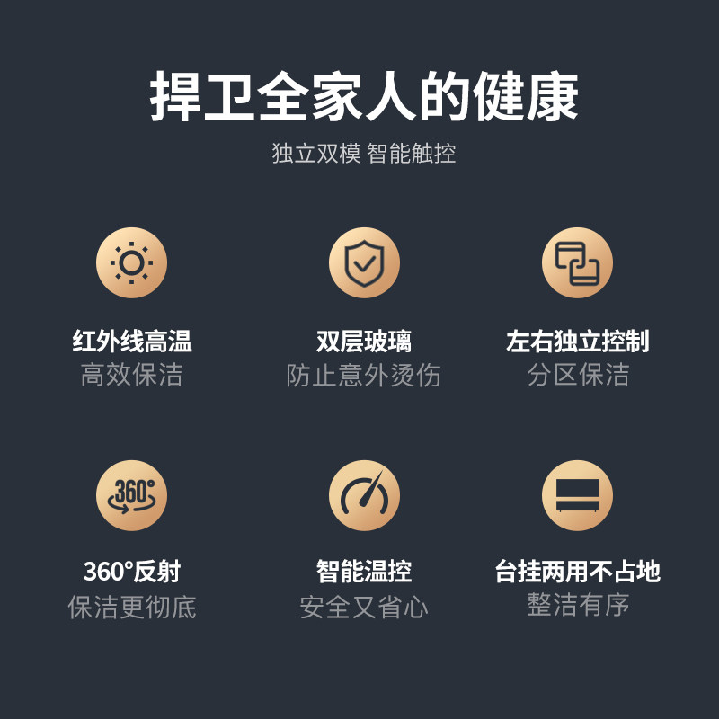 挂墙式消毒柜家用幼儿园口杯壁挂商用消毒柜