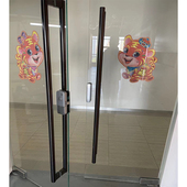 玻璃门把手拉手大门商铺场圆形现代推拉门拉手