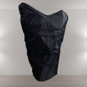 弦竖琴琴包琴罩保护罩加棉加厚黑色防水布带粘带竖琴搬运罩凡尘