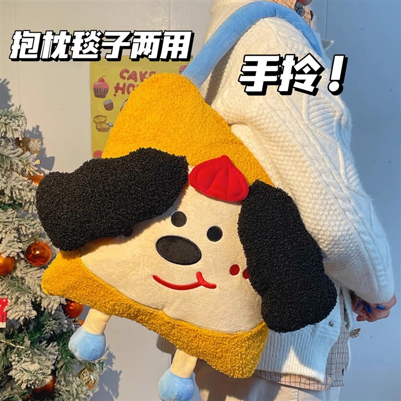 抱枕毯子二合一枕头被子两用办公室车载车用折叠午睡毛毯午休靠枕