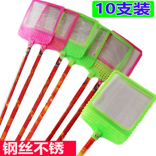 竹杆钢丝苍蝇拍打烂加长加大号熟料塑料竹子家用牛筋拍蝇子拍子