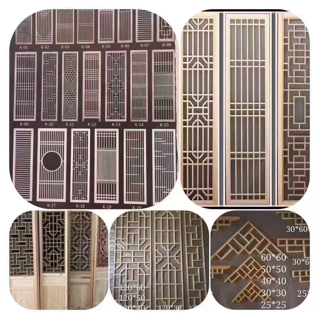 花格月洞门实木博古架客厅中式背景隔断屏风圆拱门仿古玄关月亮门