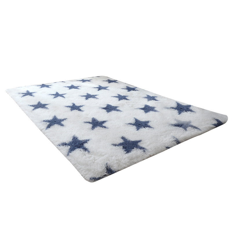 加厚长毛地毯客厅卧室少女落地镜满铺爱床边毯白色拍照摄影地垫