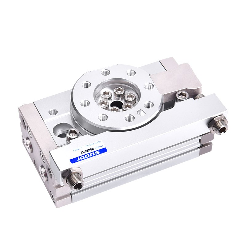 1度旋转气缸气动摆台MSQB10L2 20 MSQB-30 L2带限位器