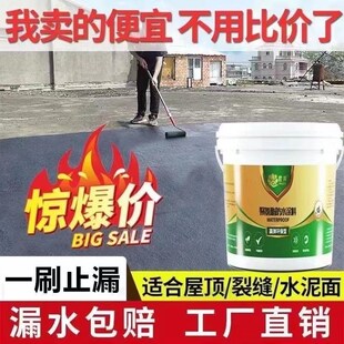 防水胶补漏屋顶房顶裂缝漏水渗水材料楼顶堵漏王雨补虹防水涂料