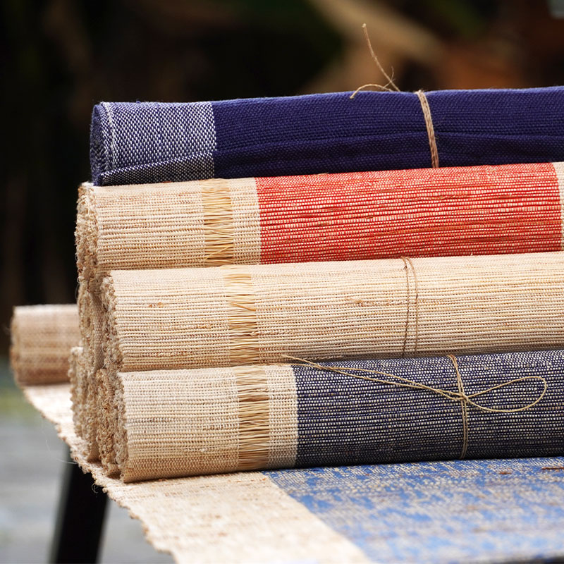 万载夏布茶席桌席苎麻茶席桌席植物茶席茶布茶桌垫布手工织造