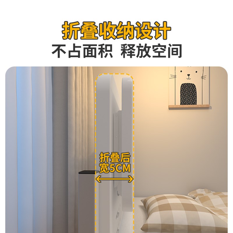 牀桌电脑牀上桌摺叠牀边寝室宿舍上铺悬空侧面大学生悬挂式小桌