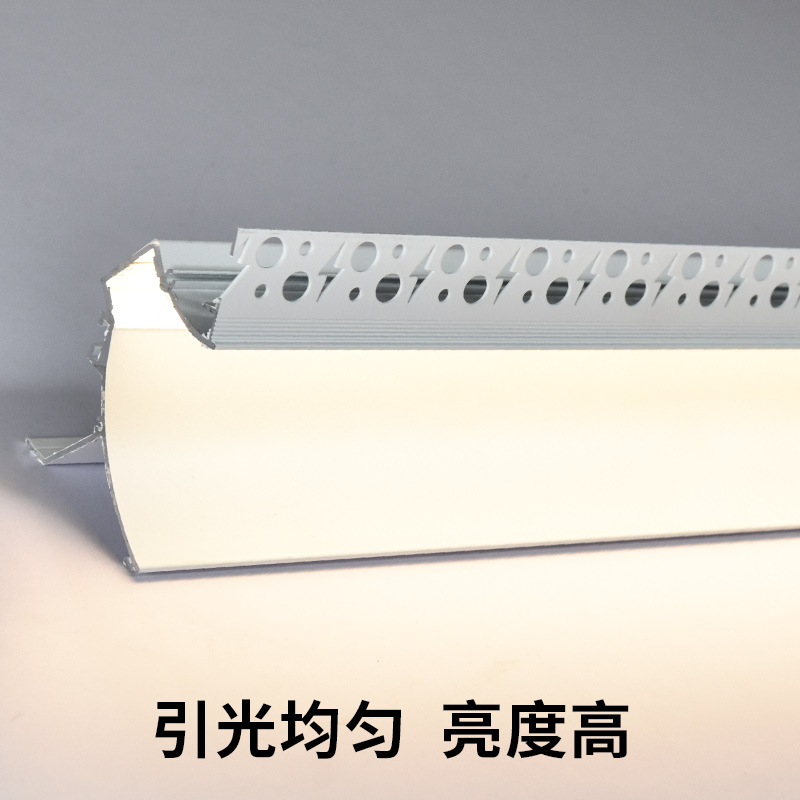 led线性嵌入式无边框铝槽卧室客厅灯带线条灯墙角走廊过道洗墙灯
