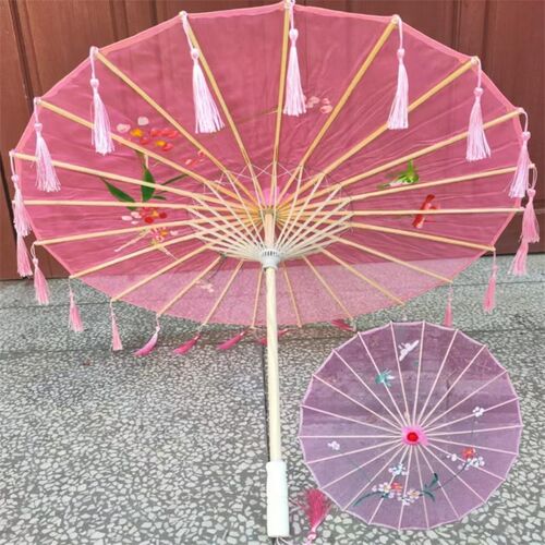 踏浪舞蹈伞小城谣古典跳舞伞民族舞伞演出道具流苏伞手持纱伞